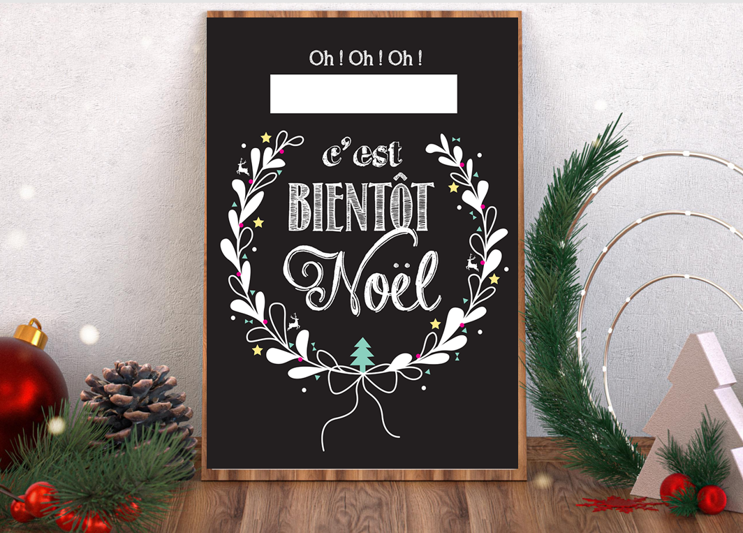 DIY Calendrier de l'Avent messages des lutins / kit (PDF à Imprimer) – Image 2