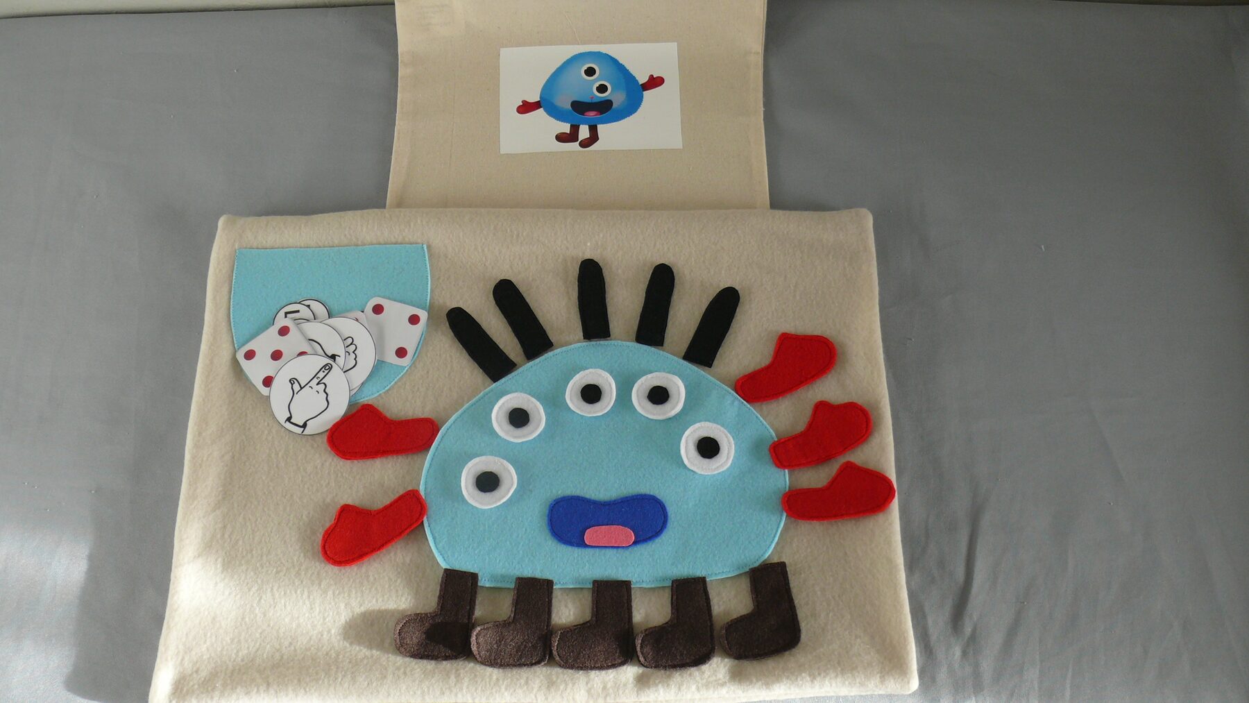 Tapis monstre à compter méthode MHM/monstre à compter méthode MHM