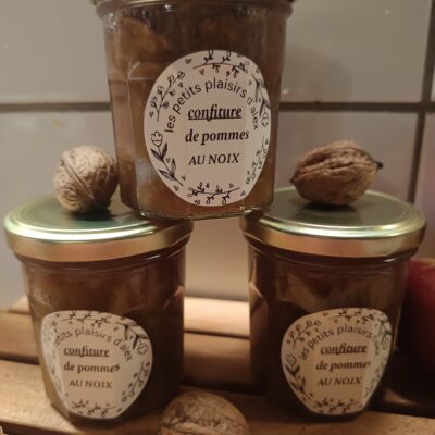 confiture pomme noix