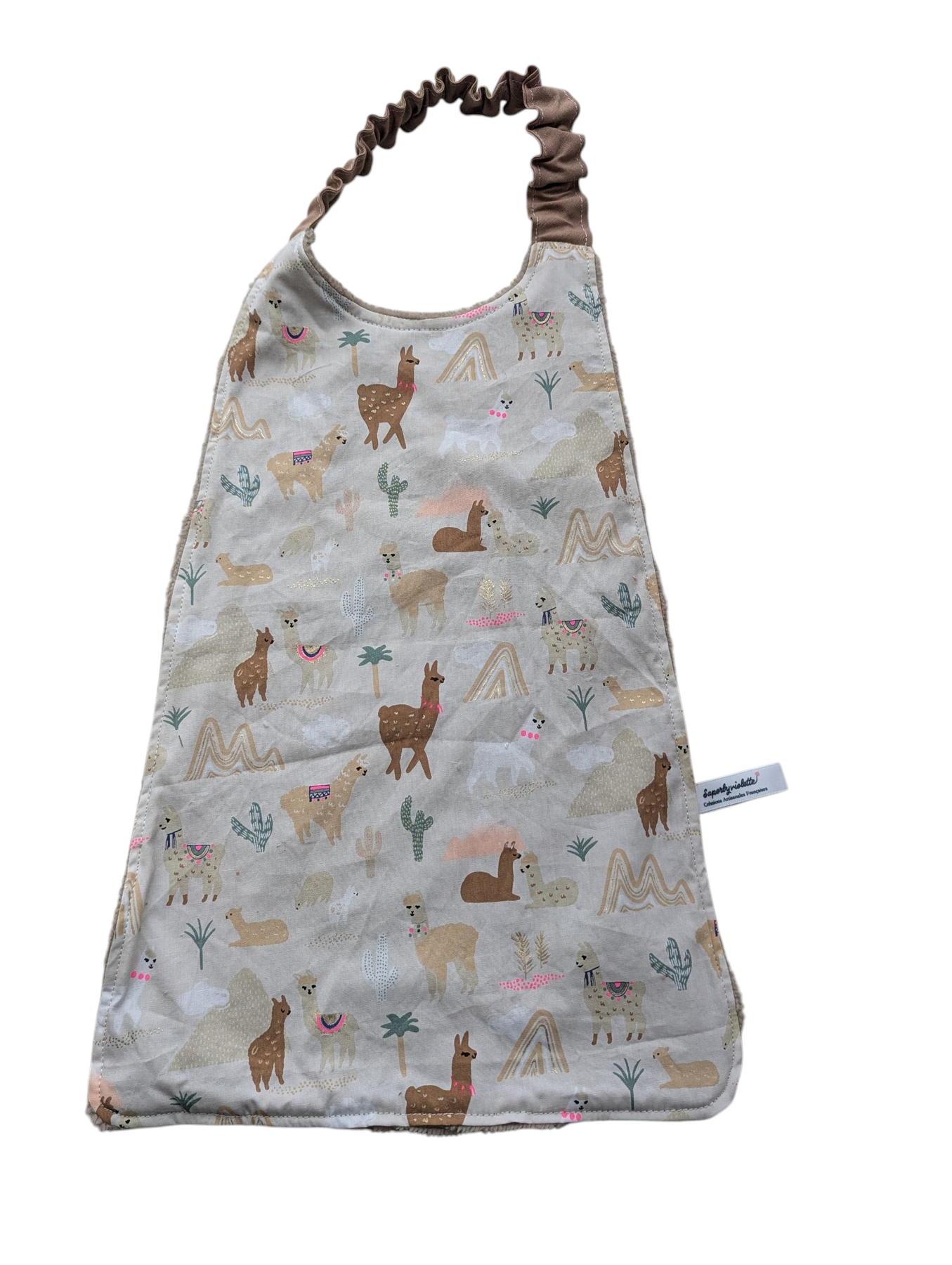 Serviette de cantine élastiquée personnalisée – Bambou & Coton – Image 2
