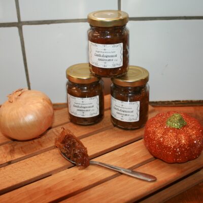 confit oignon raisin sec au vinaigre de cidre