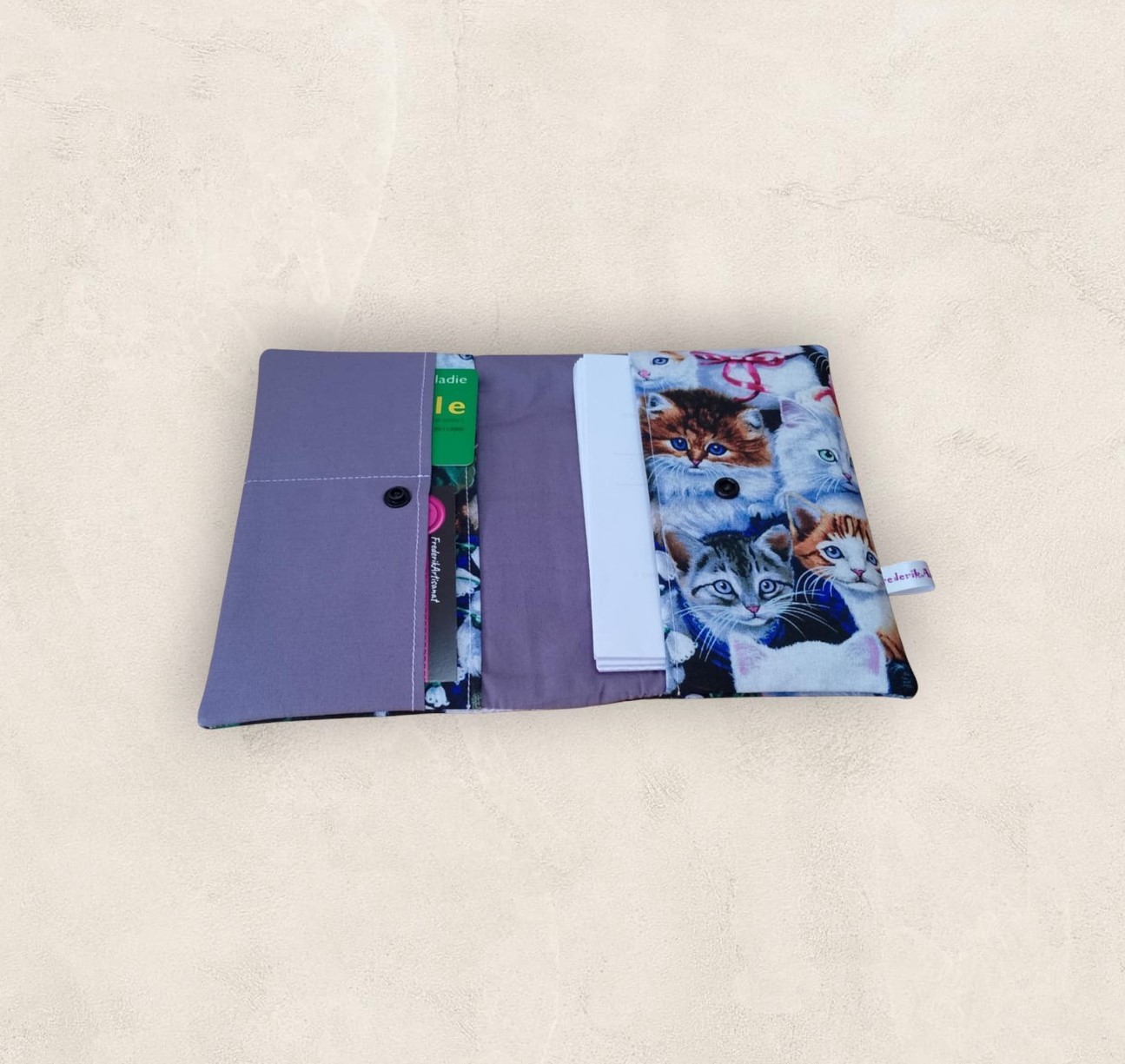 pochette à ordonnances, carte vitale et carte mutuelle, pour ordonnances pliées en 4, modèle animaux – Image 7