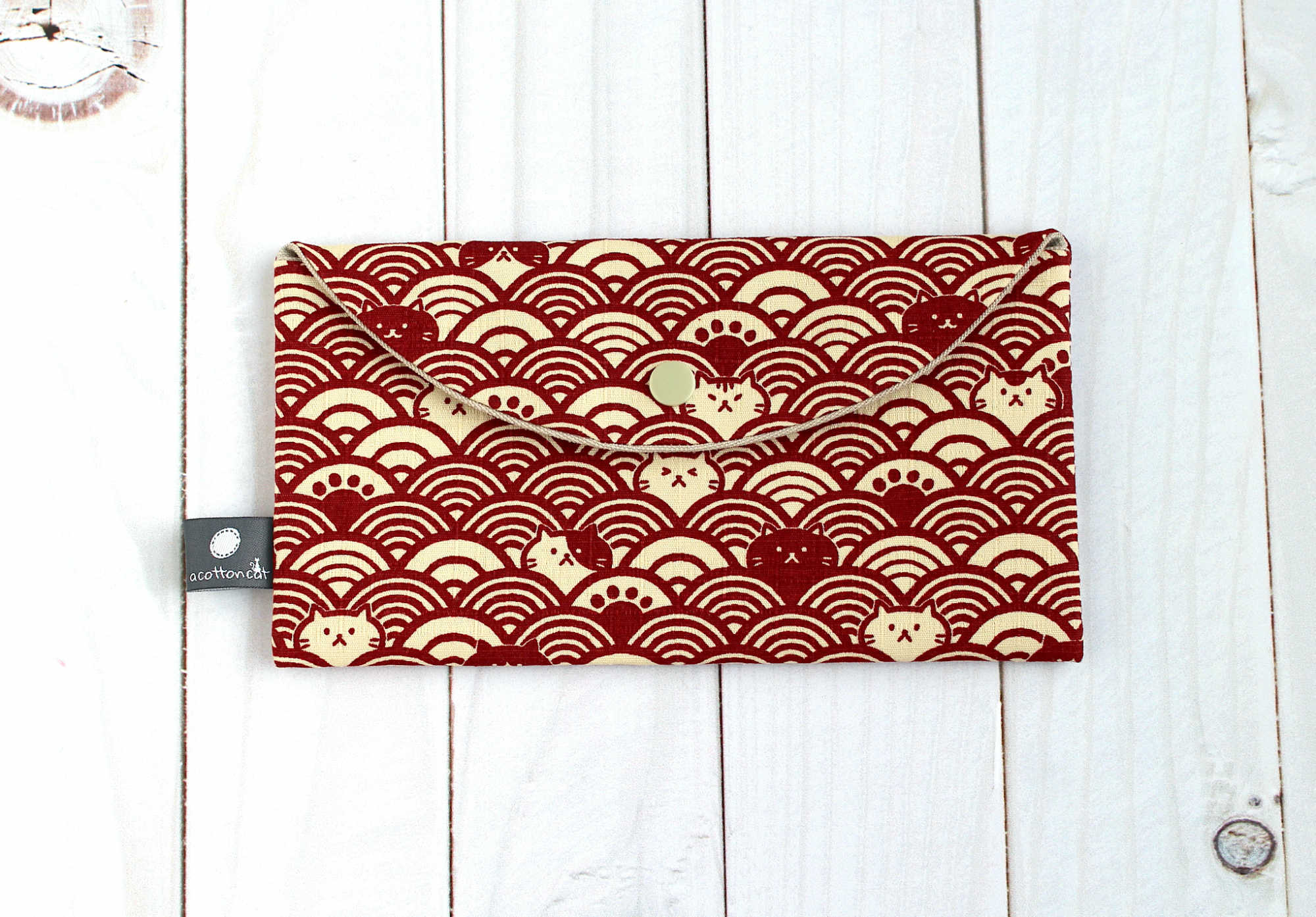 pochette enveloppe tissu japonais