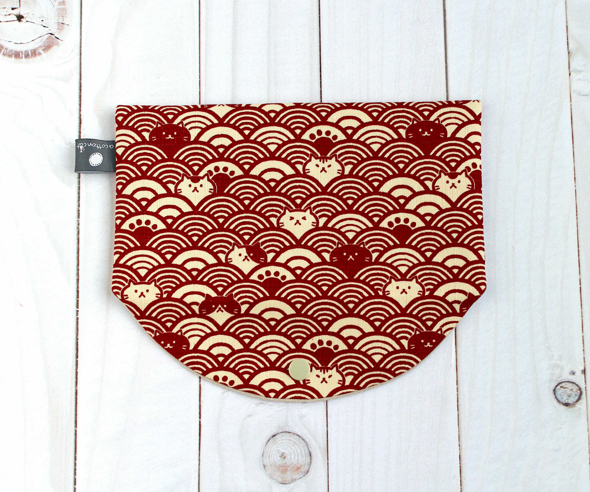 pochette japonaise plate fermeture clip