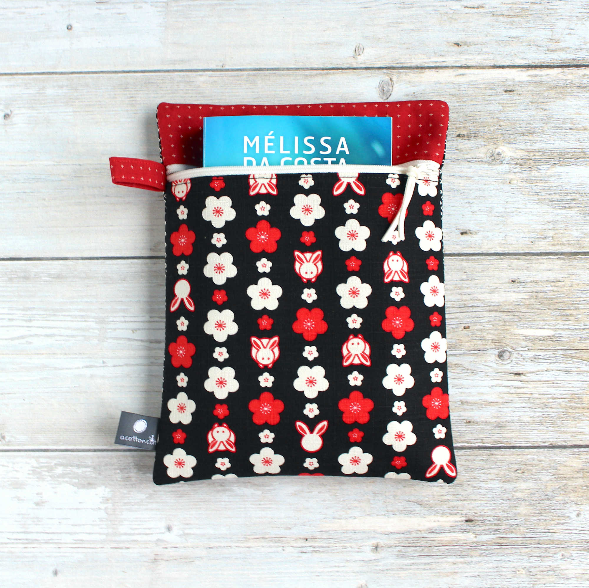 pochette livre zippee