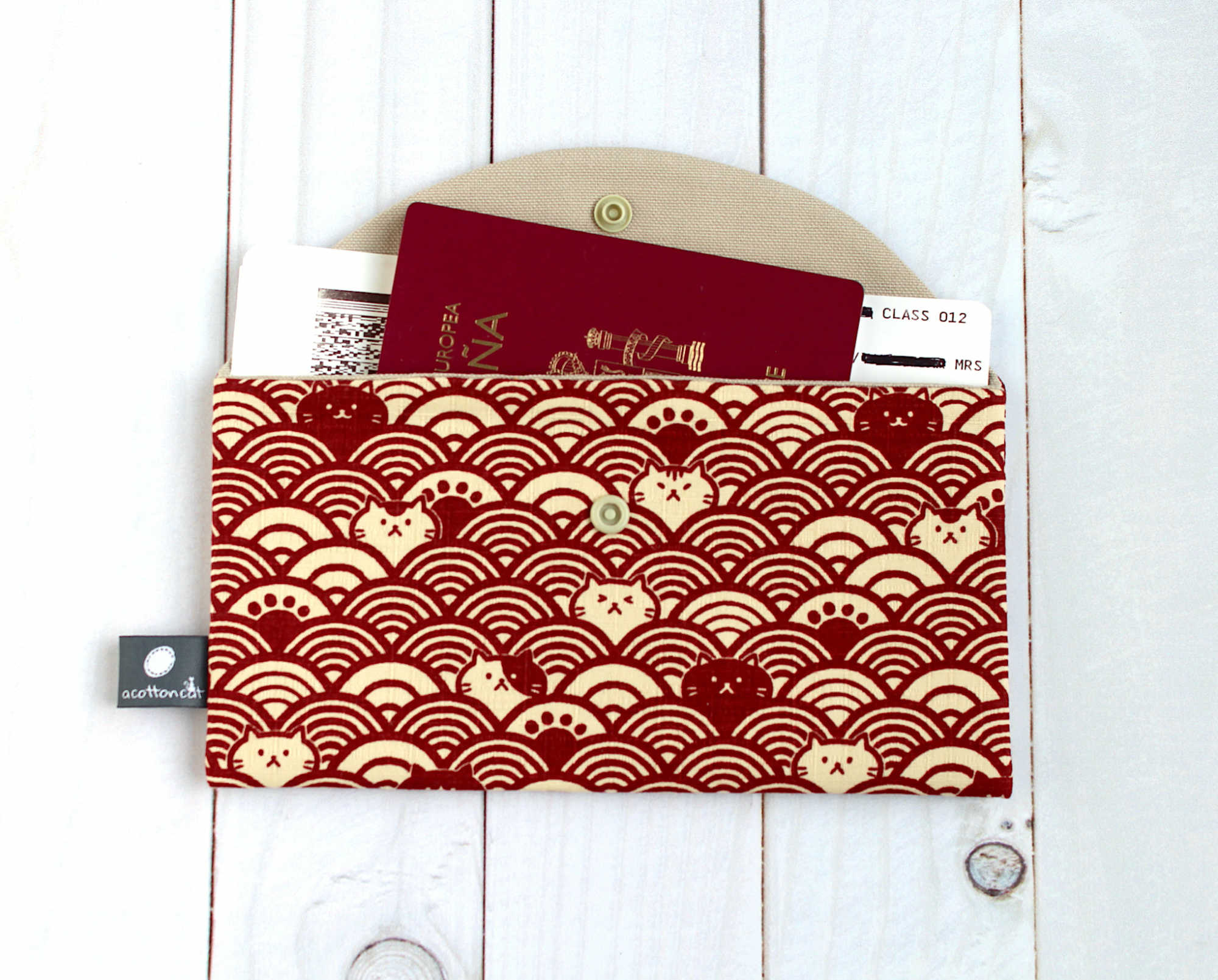 pochette passeport billets avion