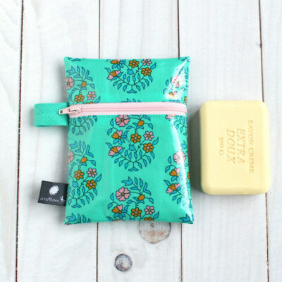 pochette toile ciree savon solide