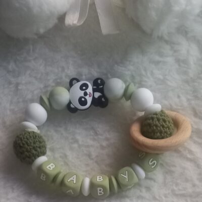 Hochet personnalisé 🐼