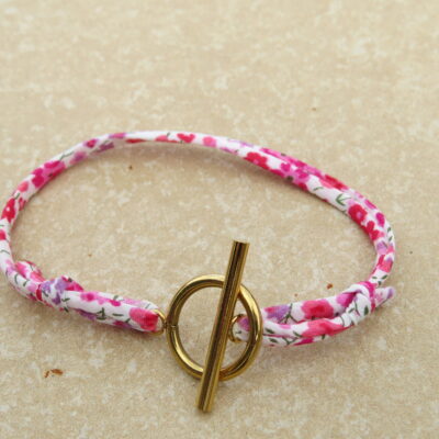 Bracelet Ruban et fermoir acier inoxydable