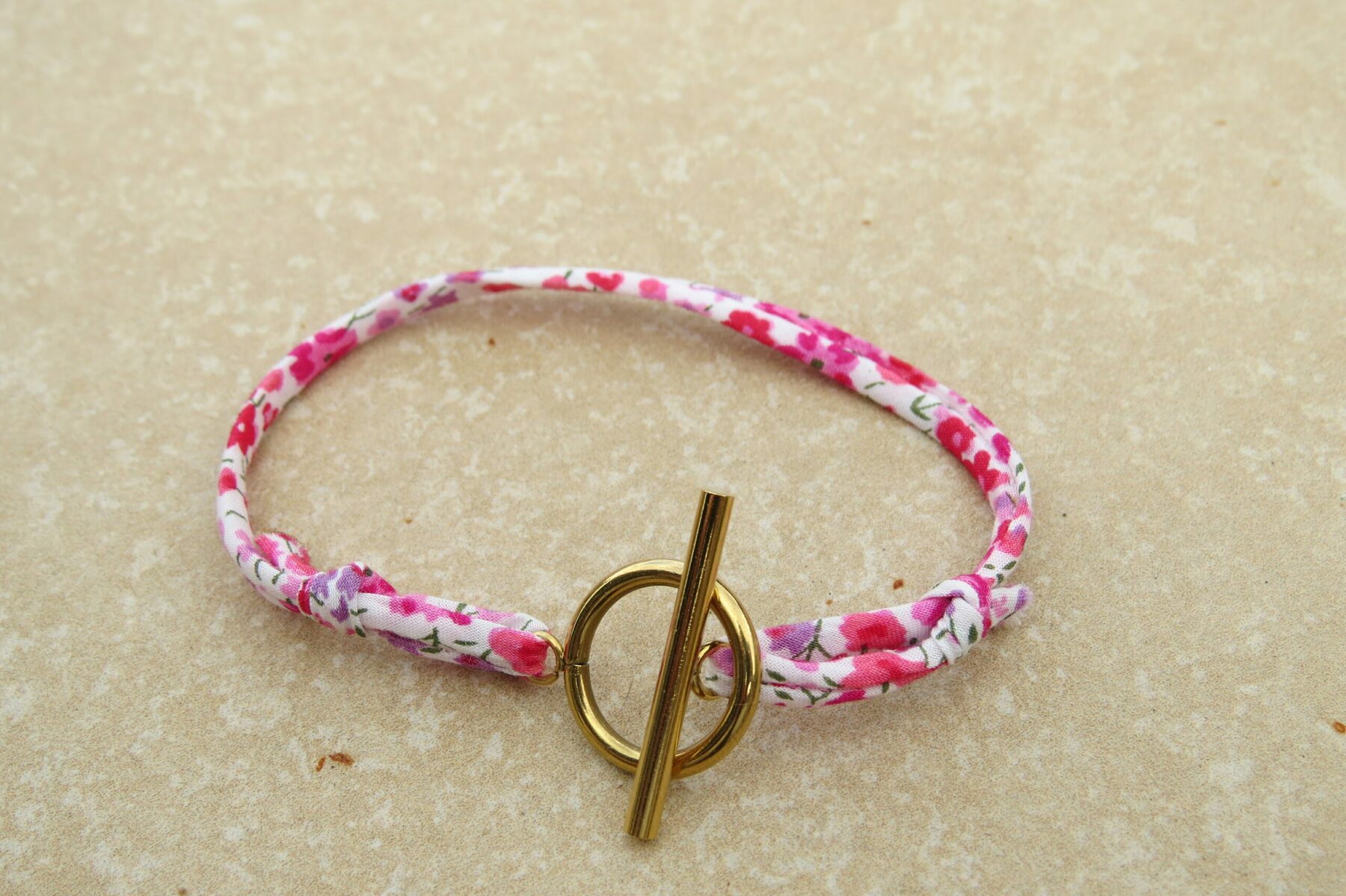 Bracelet Ruban et fermoir acier inoxydable