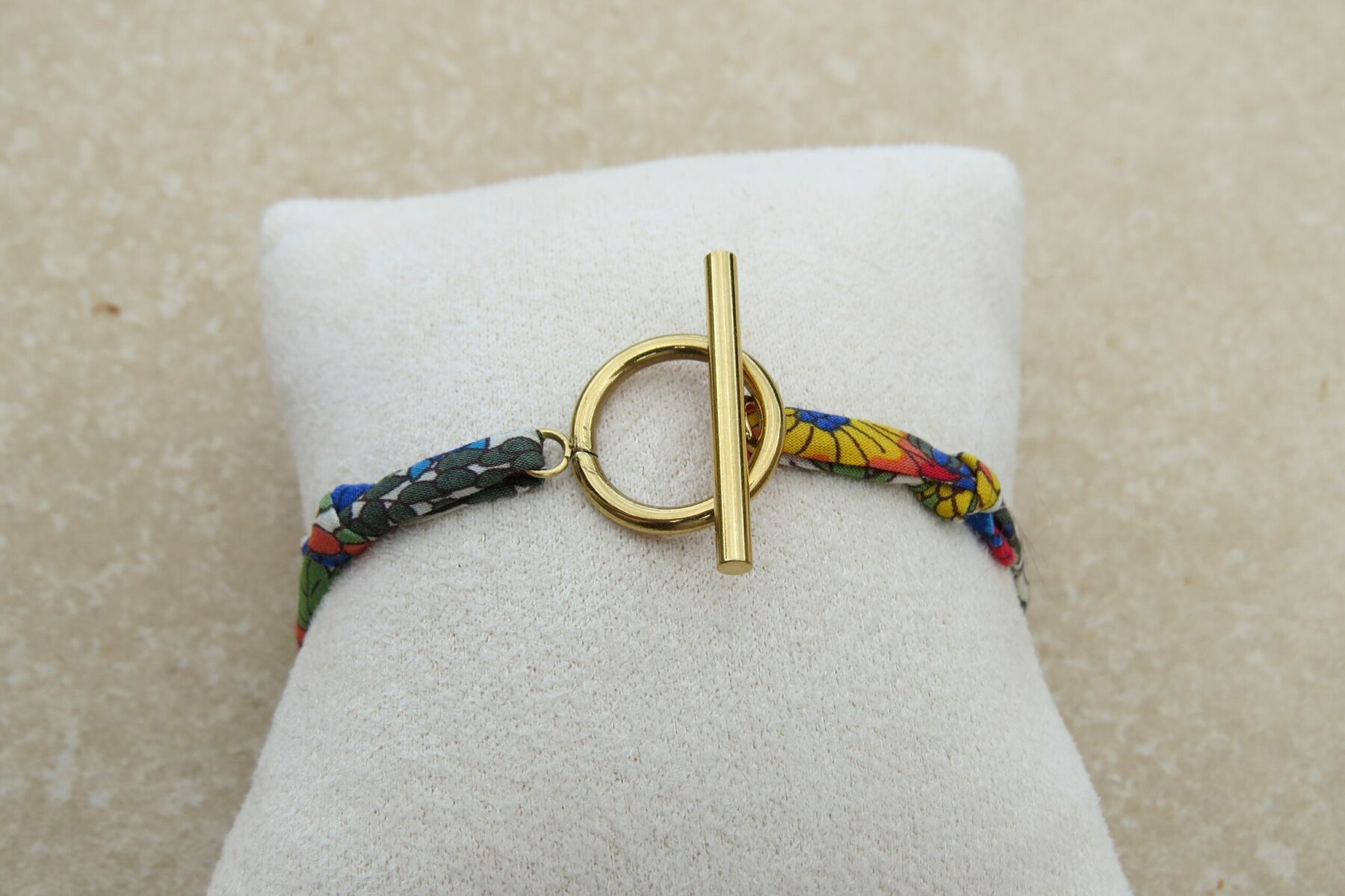 Bracelet Ruban et fermoir acier inoxydable (Copie) – Image 2