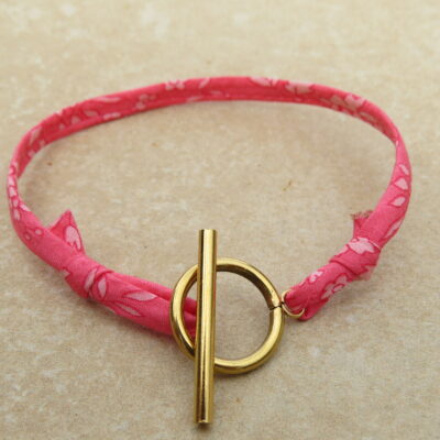 Bracelet Ruban et fermoir acier inoxydable