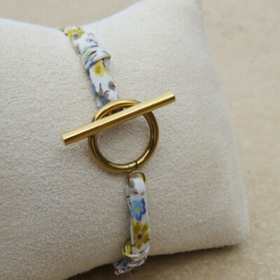 Bracelet Ruban et fermoir acier inoxydable