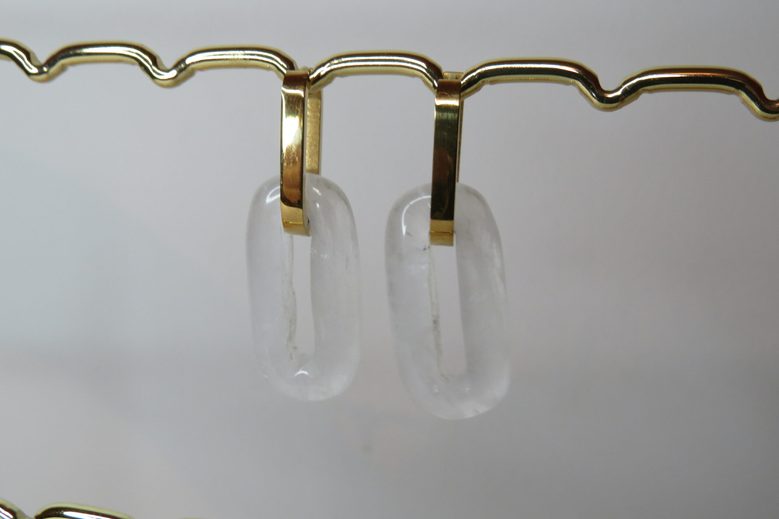 Boucles d’oreilles en quartz et acier inoxydable – Image 3