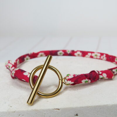 Bracelet Ruban et fermoir acier inoxydable