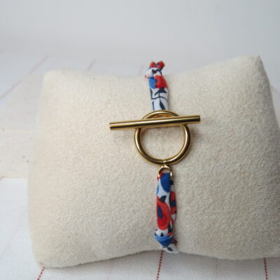 Bracelet Ruban et fermoir acier inoxydable