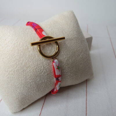 Bracelet Ruban et fermoir acier inoxydable