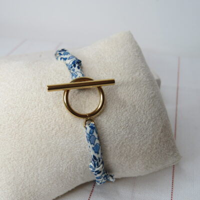 Bracelet Ruban et fermoir acier inoxydable