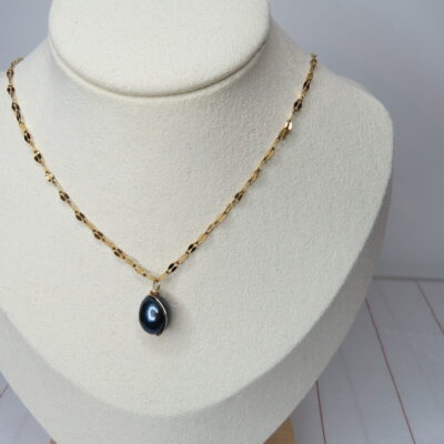 Collier Vaiana - Perle d’eau douce et acier inoxydable