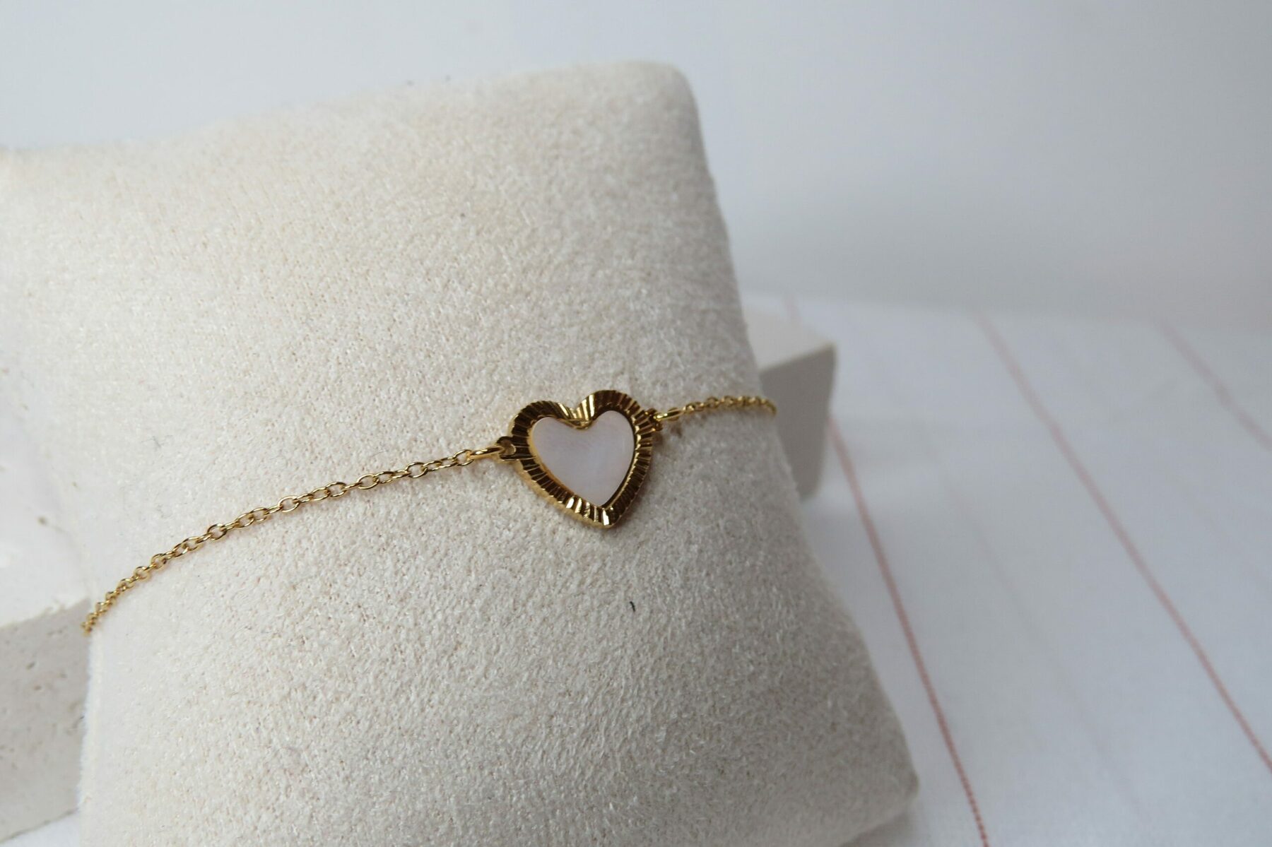 Bracelet nacre et fermoir acier inoxydable – Image 3