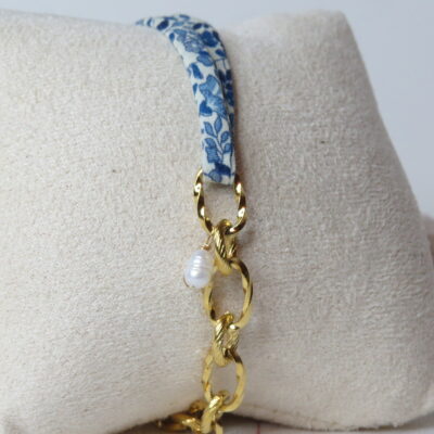Bracelet ruban et acier inoxydable