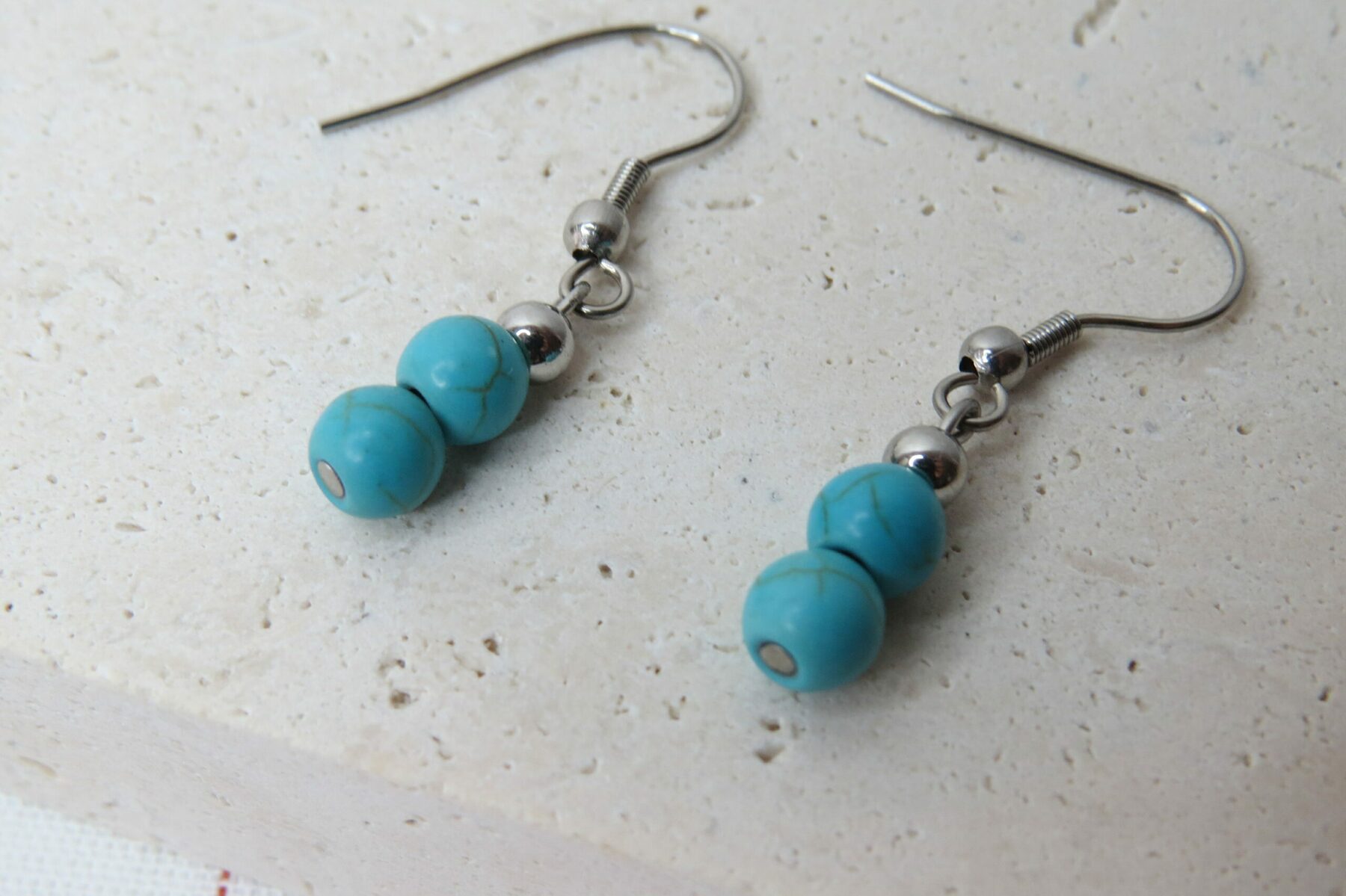 Boucles d'oreilles pierres naturelles – Image 3