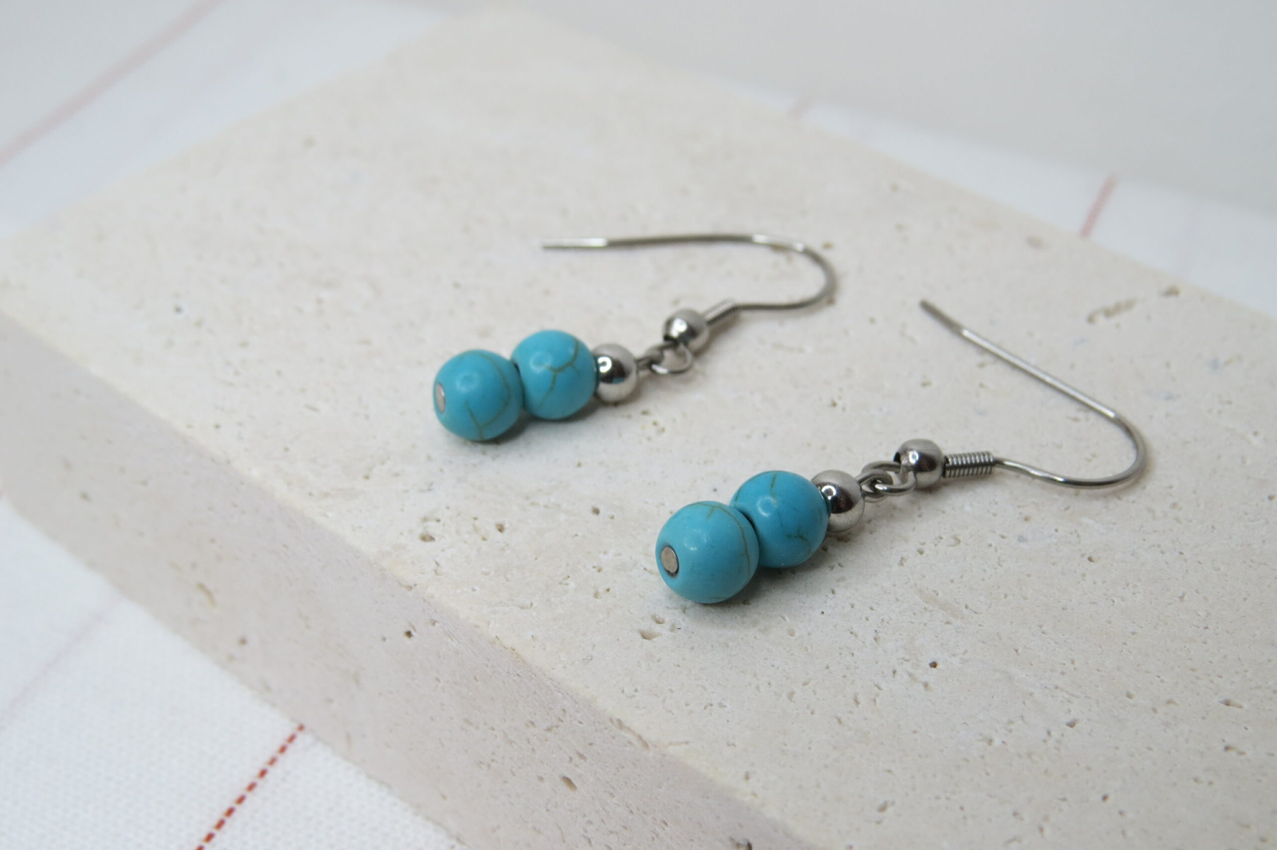 Boucles d'oreilles pierres naturelles – Image 2