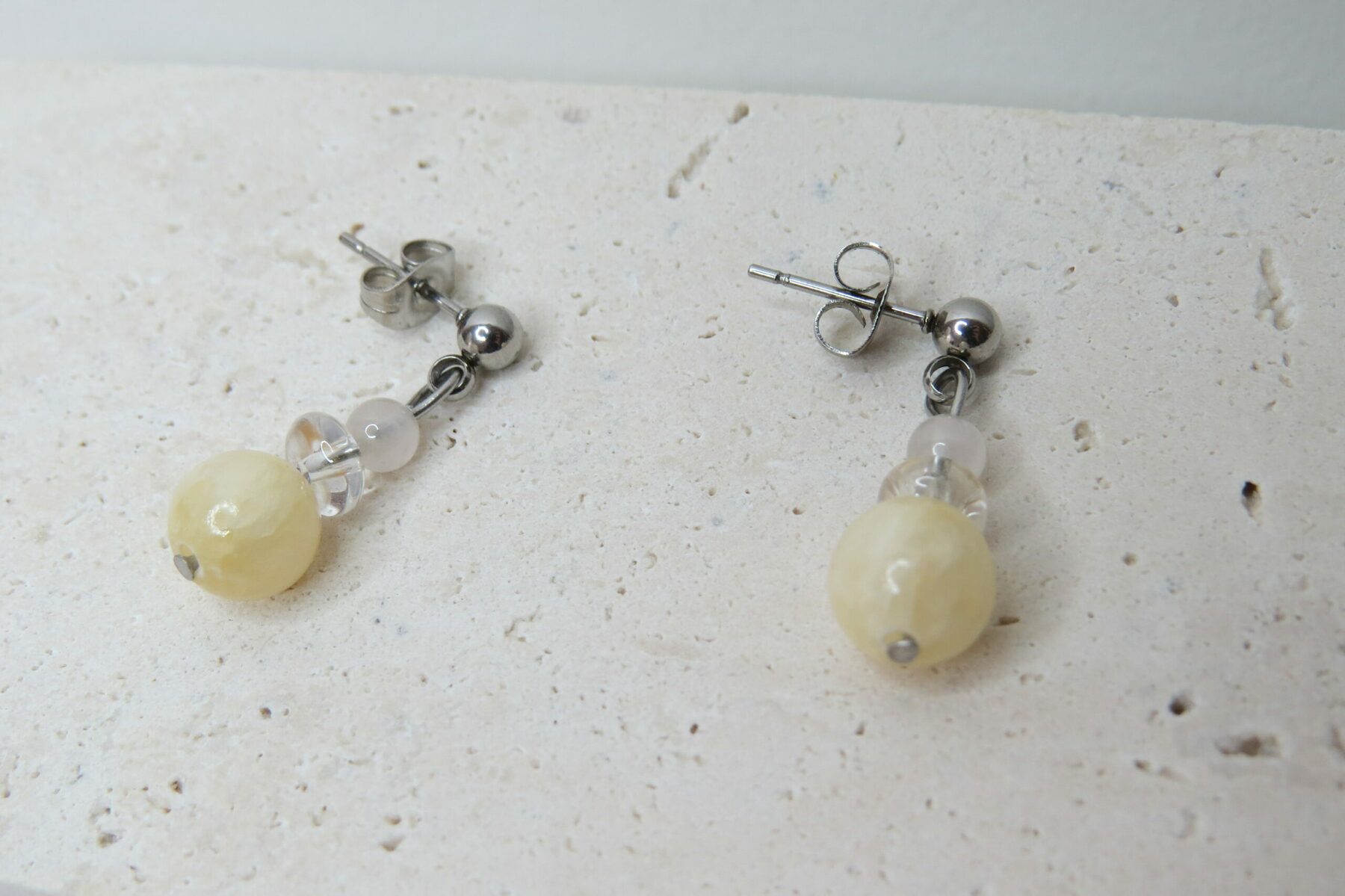 Boucles d'oreilles pierres naturelles – Image 2