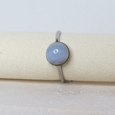 Bague _ Agathe et acier inoxydable (Copie)