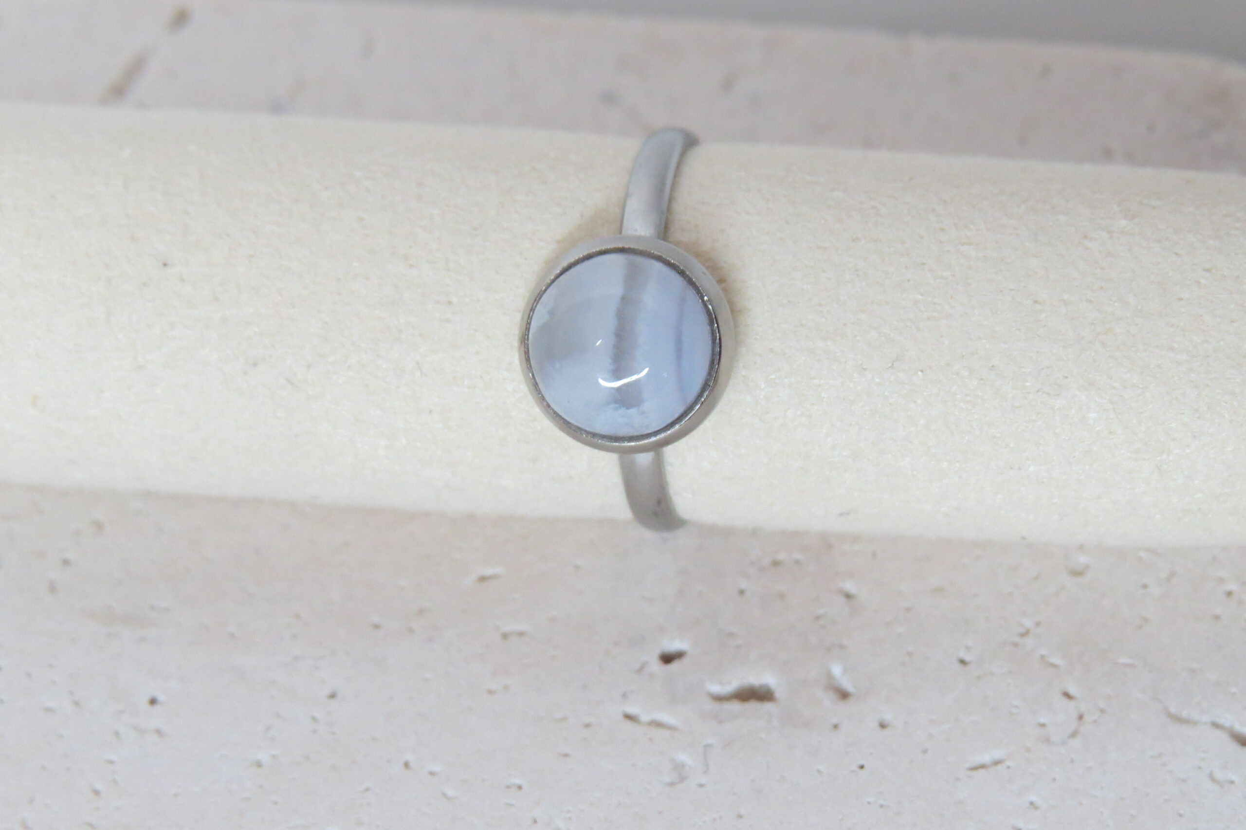 Bague _ Agathe et acier inoxydable – Image 2