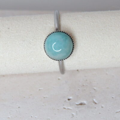 Bague _ Agathe et acier inoxydable