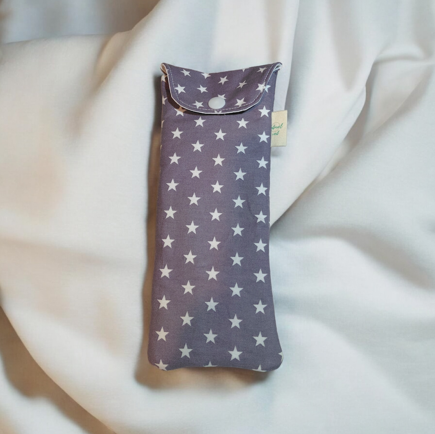 Pochette multifonction étoilée – étui brosse à dents, range couverts, lunettes ou stylos – fait main