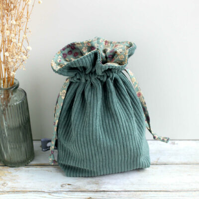 bourse pochon tissu style liberty