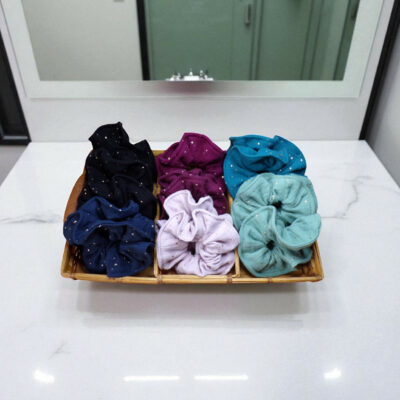 Chouchou, élastique cheveux, scrunchie à l'unité modèle au choix
