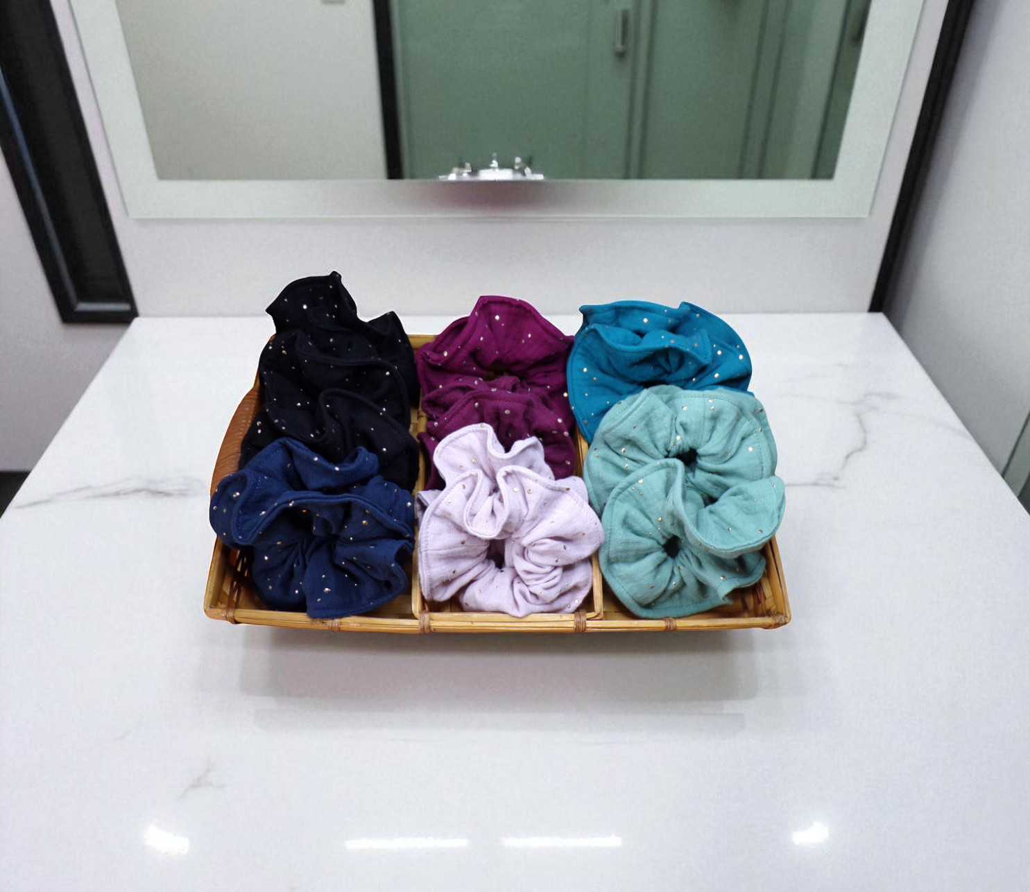 Chouchou, élastique cheveux, scrunchie à l'unité modèle au choix