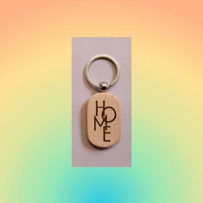 porte clé bois fait-main home