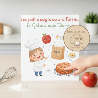 Livre Interactif : Ma première recette du Gâteau aux Pommes