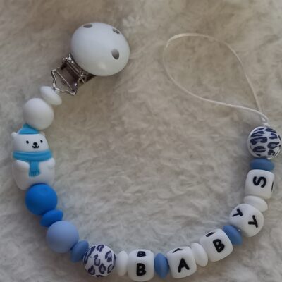 Attache tétine personnalisée ☃️