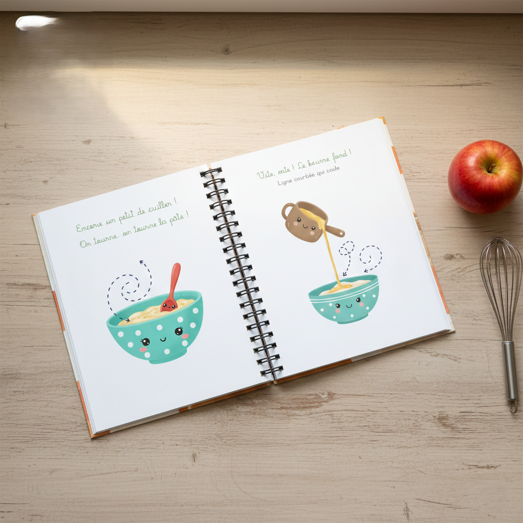 Livre Interactif : Ma première recette du Gâteau aux Pommes – Image 3