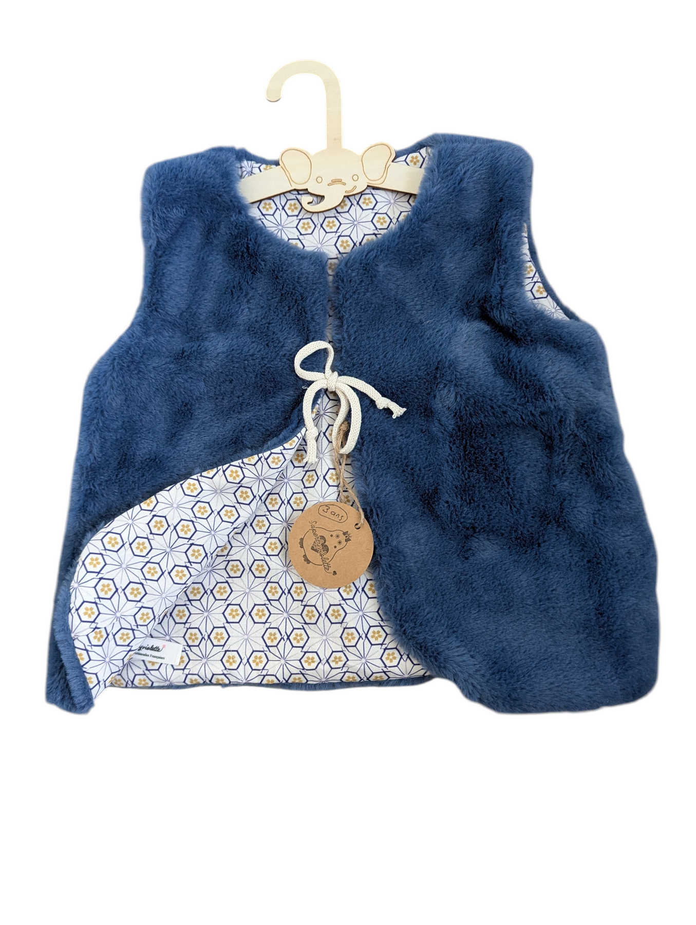 Gilet de berger réversible 3 ans – Sherpa & Coton – Image 2
