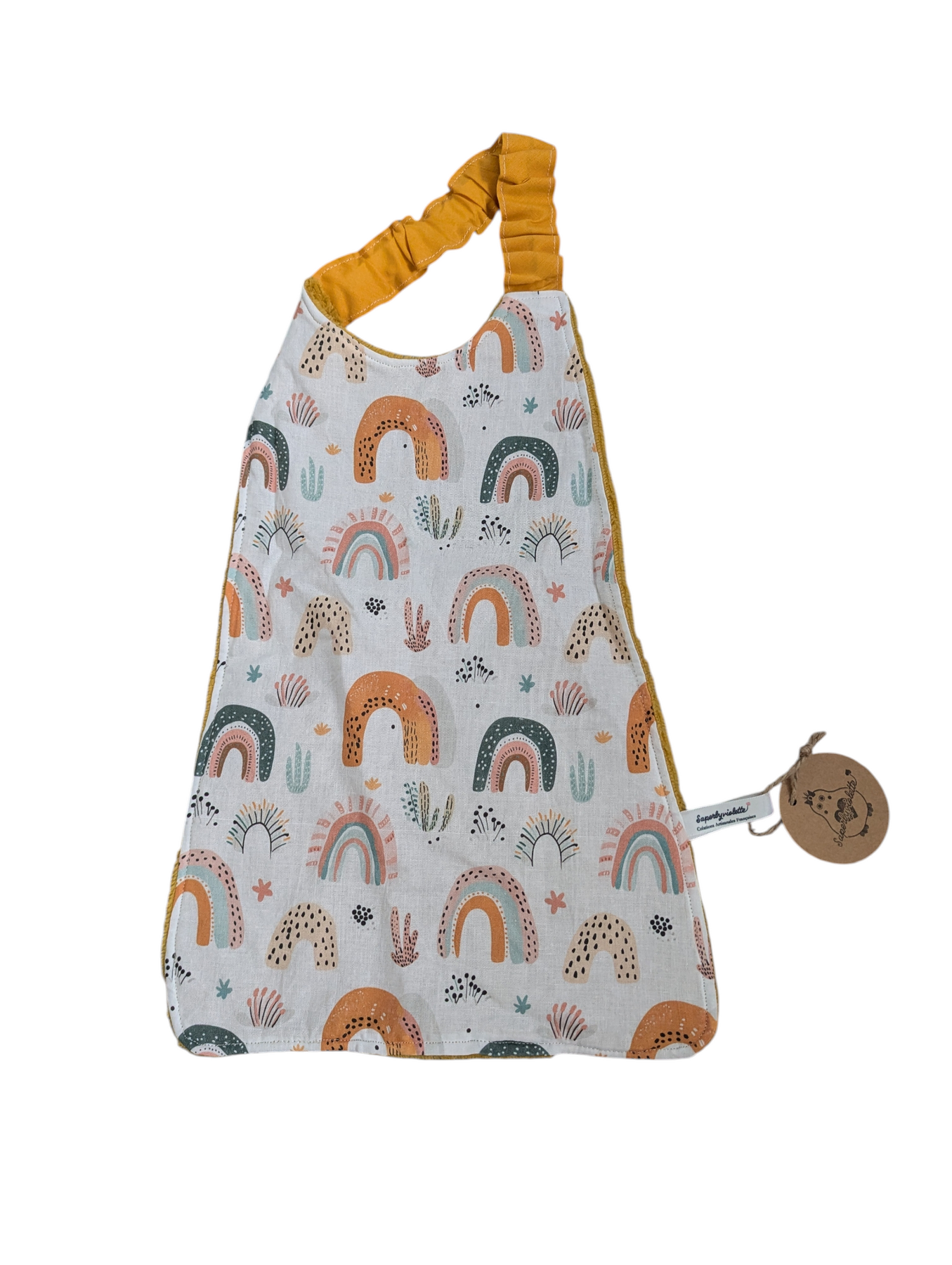 Serviette de cantine élastiquée personnalisée – Bambou & Coton – Image 7