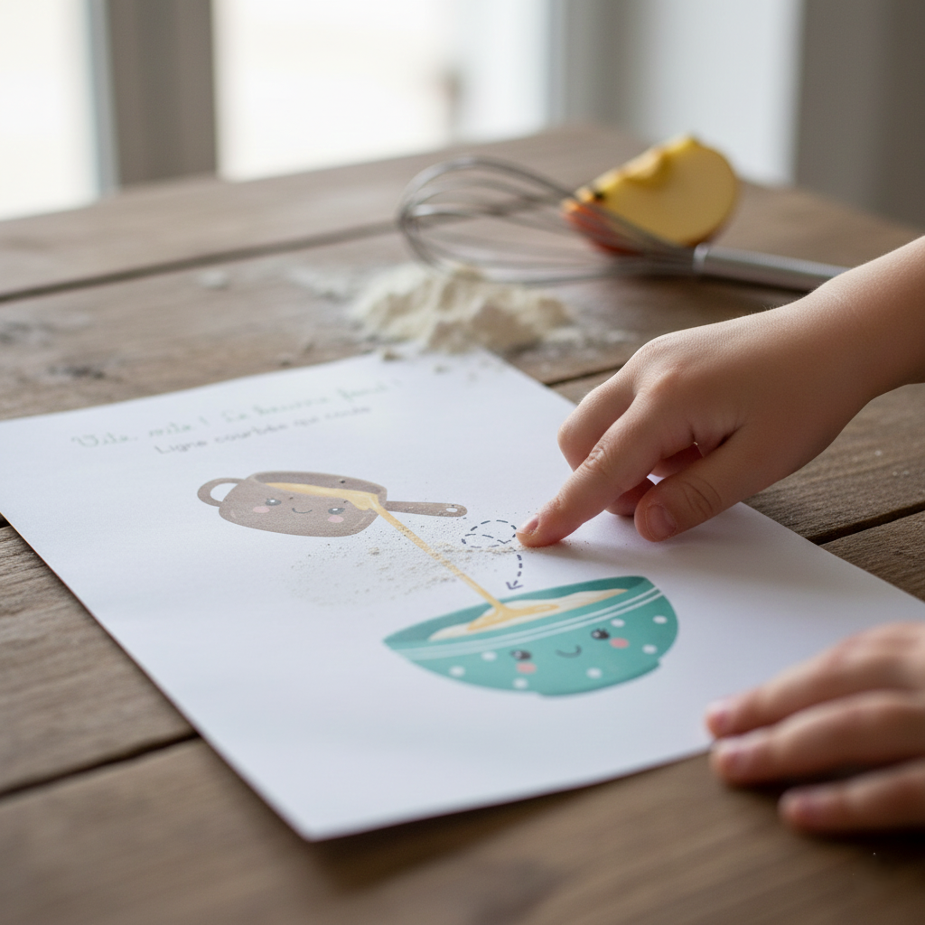 Livre Interactif : Ma première recette du Gâteau aux Pommes – Image 2