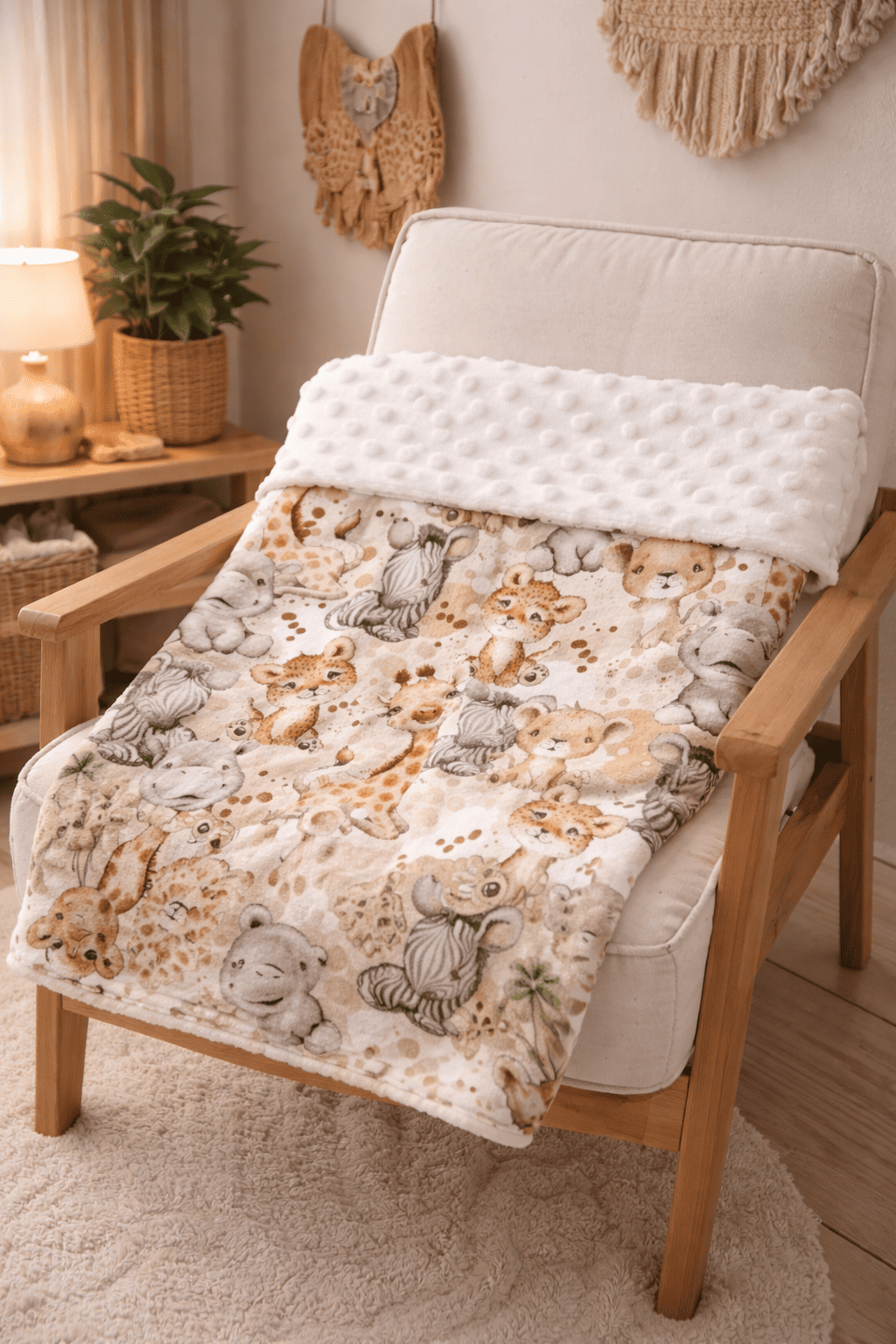 couverture coton imprimé