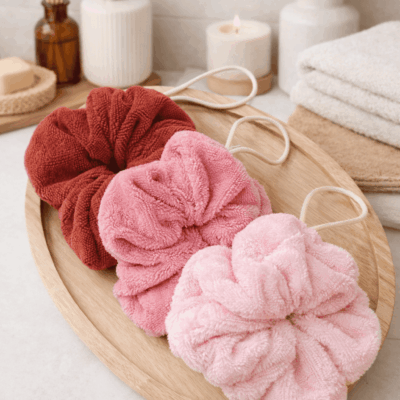 fleur de douche eponge bambou