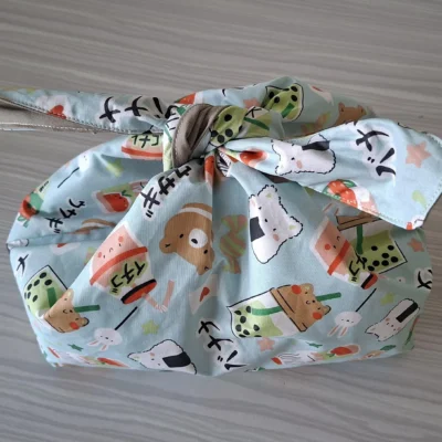 Sac lunch isotherme façon Furoshiki