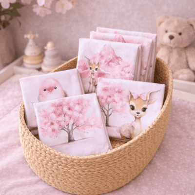 lingettes lavables biches