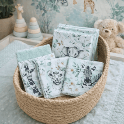 lingettes lavables savane