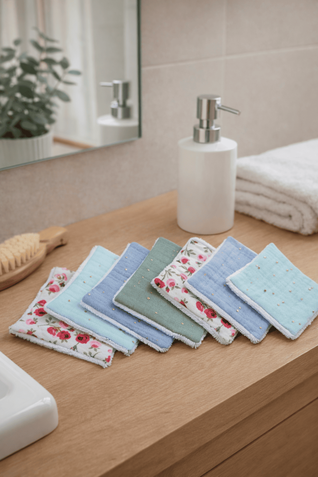 lingettes lavables gaze coton