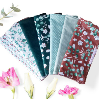 Essuie-tout lavable EUCALYPTUS - serviette en tissu lavable réutilisable - essuie-tout alternatif écologique zéro déchet - Sopalin en tissu - Lavette en coton