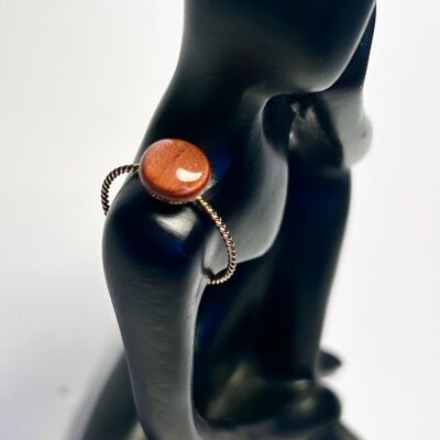 Bague torsadée cuivre